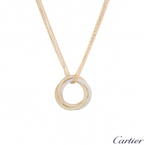 Cartier Tri-Colour Diamond Trinity De Cartier Necklace